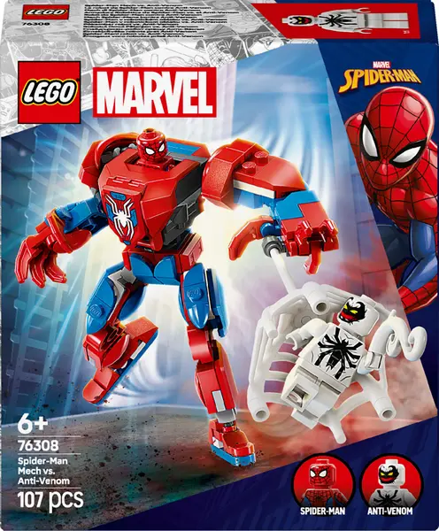 Constructor LEGO Marvel Super Heroes - Spider-Man-Robot vs. Anti-Venom (76308)