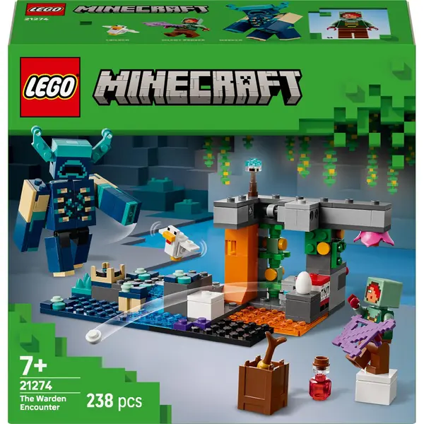 Constructor LEGO Minecraft - Întâlnire cu Gardianul (21274)