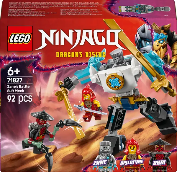 Constructor LEGO Ninjago - Costumul robot de luptă al lui Zane (71827)