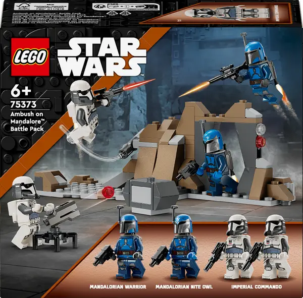 Constructor LEGO Star Wars - Pachet de luptă Ambuscadă pe Mandalore (75373)