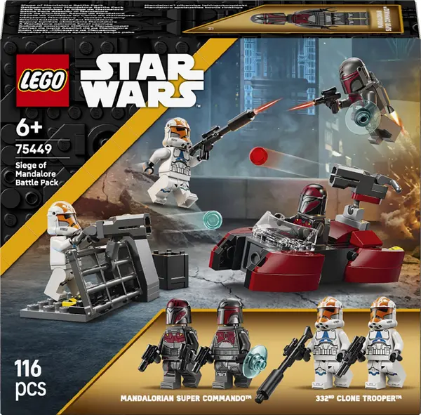 Constructor LEGO Star Wars - Pachet de luptă: Asediul Mandalore (75449)