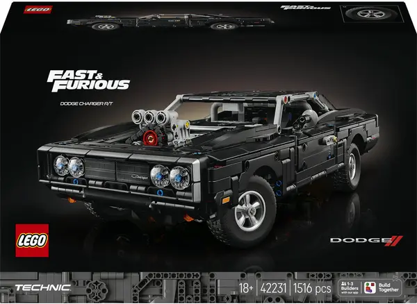 Constructor LEGO Technic - Rapid și furios: Mașină Dodge Charger R/T (42231)