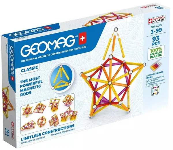 Constructor magnetic Geomag - Classic, 93 de piese