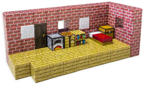 Constructor magnetic Minecraft - 80 piese