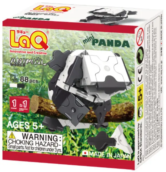Constructor pentru copii LaQ Animal World - Panda, 88 piese