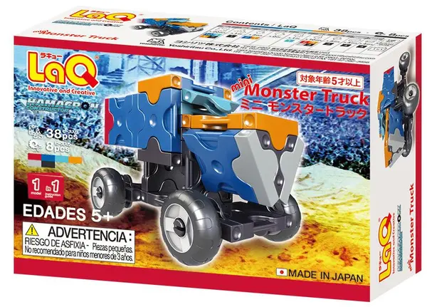 Constructor pentru copii LaQ Hamacron - Mini Monster Truck, 46 piese