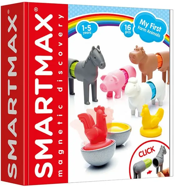 Constructor SmartMax - Animalele din ferma, cu magnet