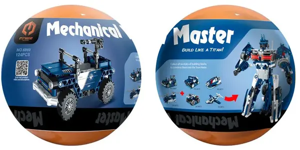Constructor surpriză într-o minge iM.Master - Poliţie, sortiment