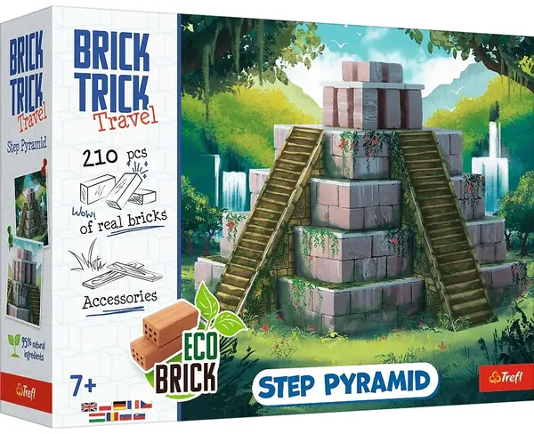 Constructor Trefl Brick Trick Travel - Piramida în trepte