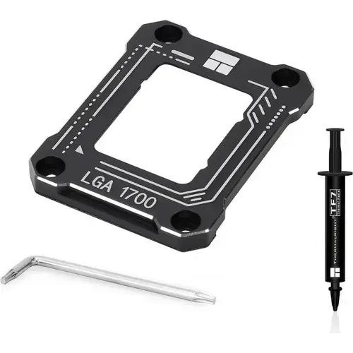 Contact Frame Thermalright LGA 17XX-BCF-Black, compatibil Intel LGA1700 gen 12/13/14, aluminiu, 54x70x6mm, include surubelnita L (Negru)