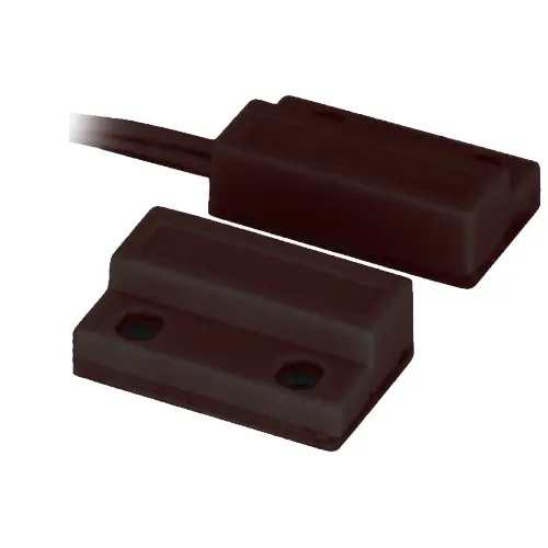 Contact magnetic aparent NC autoadeziv, 23×14×6 mm, plastic maro, CM-34-MARO