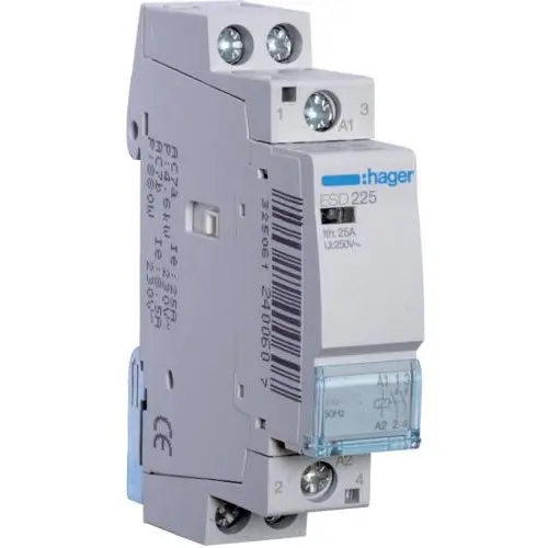 Contactor 25A, 2ND, 24V Hager ESD225