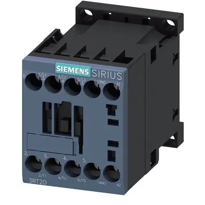 Contactor de putere, AC-3 12A, 5,5 kW / 400 V 1 NO, 230 V c.a., 50/60 Hz 3 poli, dimensiune S00 borna cu surub Siemens 3RT2017-1AP01