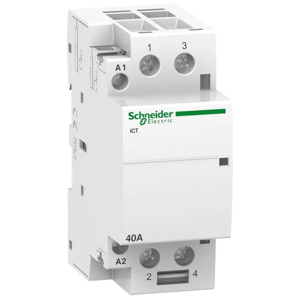 Contactor iCT - 2P - 2NO - 40A - 220..240 V AC Schneider A9C20842