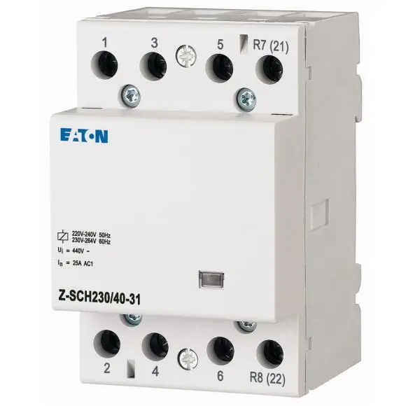 Contactor pe sina 40A 3NO + 1NC Z-SCH230/40-31 bobina 230V Eaton 248854