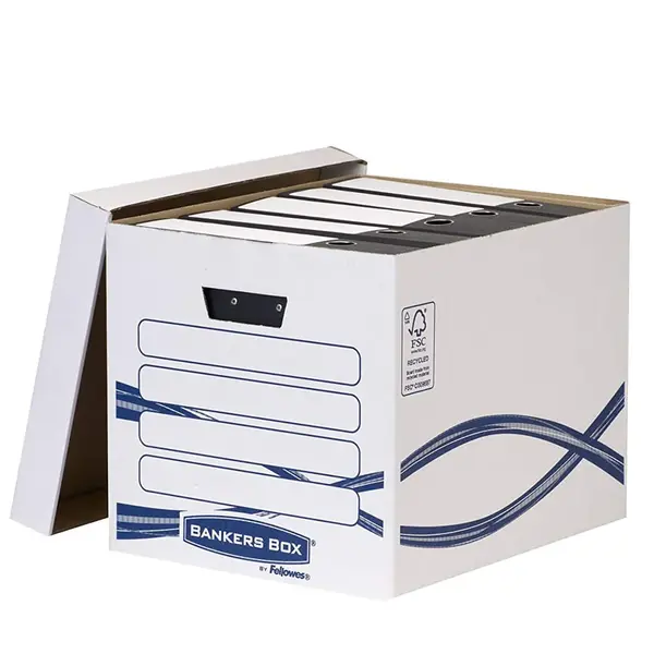 Container arhivare carton reciclat si reciclabil cu capac 320 x 410 x 330 Fellowes Basic Container arhivare carton reciclat si reciclabil cu capac 320 x 410 x 330 Fellowes Basic