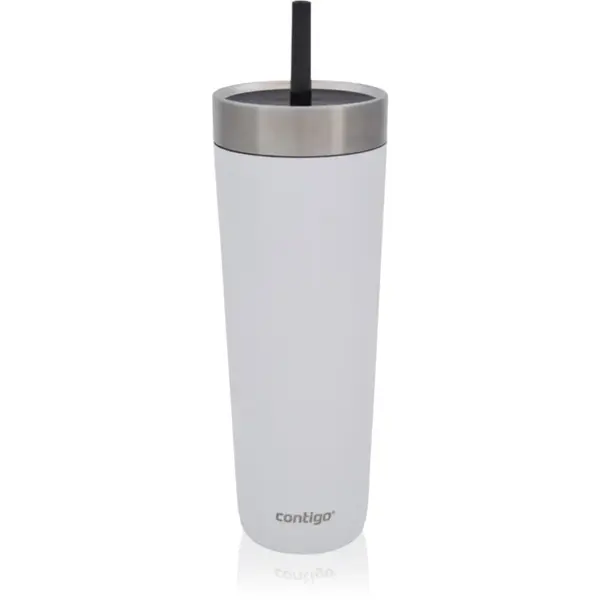 Contigo Luxe Spillproof Tumbler cană termoizolantă culoare White 720 ml