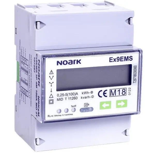 Contor de energie inteligent trifazat Ex9EMS 3P 4M 100A 2T Noark 107295