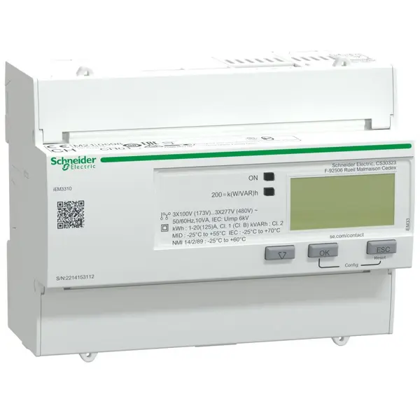 Contor Energie - 125 A - 1 Puls O Schneider A9MEM3310