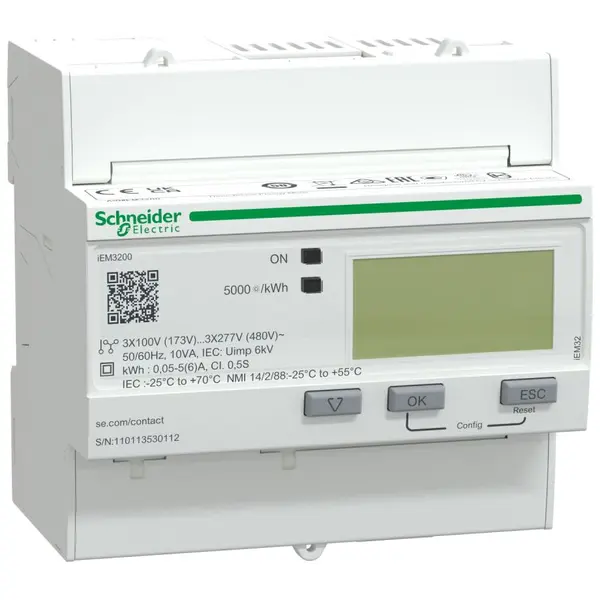 Contor energie simplu,transformator de curent 6 Schneider A9MEM3200