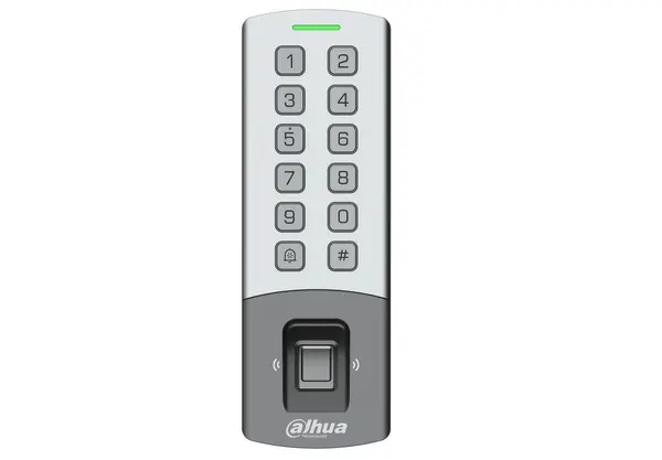 Control acces standalone Dahua ASI1212M-W, Wi-Fi, card RFID, parola, amprenta, 10000 utilizatori, Wiegand, RS485, IP65
