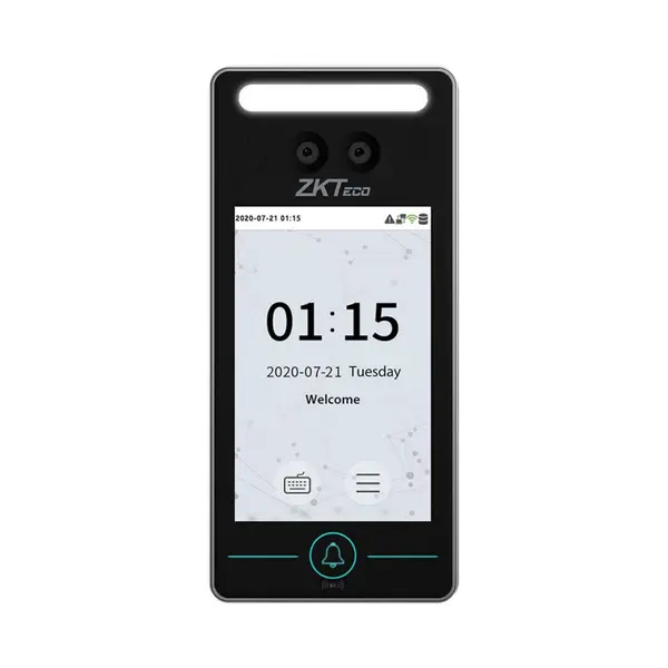 Controler de acces biometric standalone IP WiFi ZKTeco VL-SPEEDFACE-V4LM1-P-1-W, ecran 4 inch tactil, EM, 125 KHz, 800 fete, 800 palme, 1.000 carduri, 150.000 evenimente