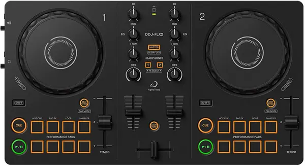 Controler DJ AlphaTheta - DDJ-FLX2, 2 canale, negru