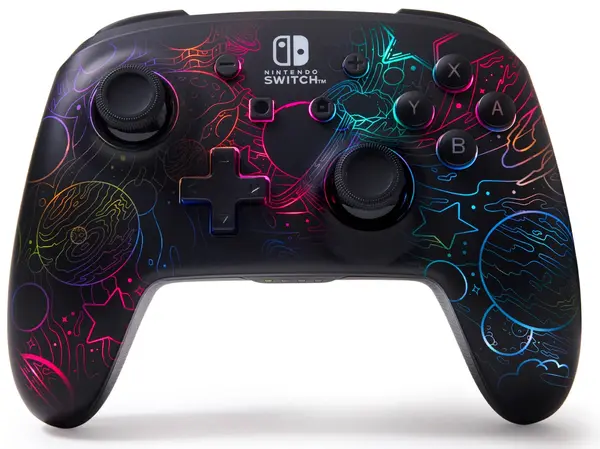Controler fără fir PowerA - Enhanced Wireless with Lumectra, Galactic Vortex (Nintendo Switch)