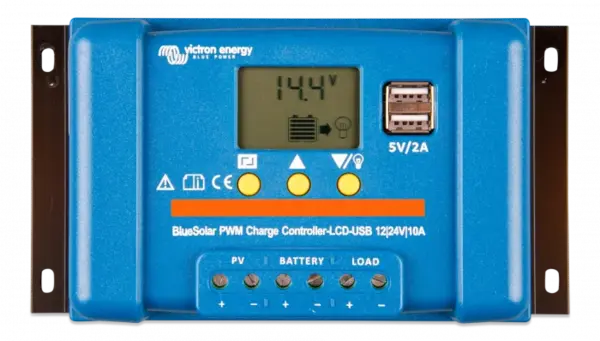 Controler solar de incarcare Victron BlueSolar PWM 12V 10A, USB, LCD