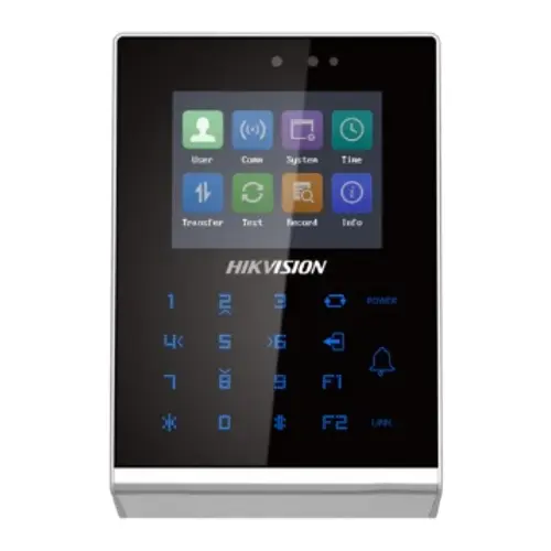 Controler stand-alone TCP/IP/Wi-Fi cu tastatura, cititor card si ecran LCD color 2.8 inch, Hikvision DS-K1T105AM