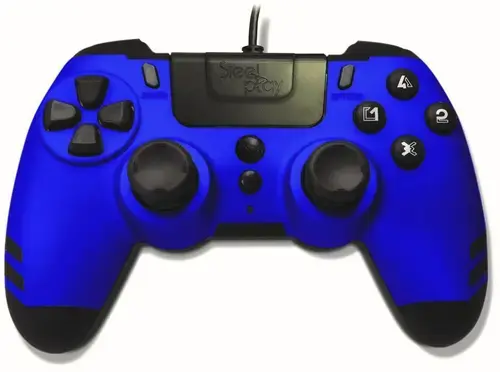 Controller cu fir Steel Play MetalTech (Albastru)