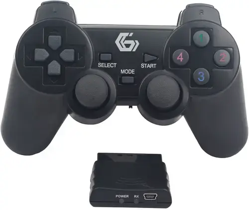 Controller Gembird JPD-WDV-01, Wireless, PC/PS2/PS3 (Negru)