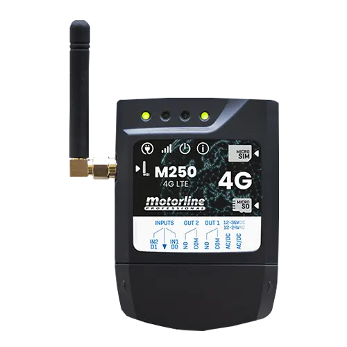 Controller GSM 4G, Bluetooth, 2 relee, card SIM inclus MOTORLINE GSM-M250