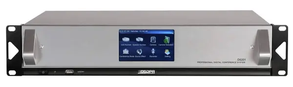 Controller inteligent de audioconferinta DSPPA D6201, ecran cu touch de 4.3 inch, 350W, pana la 4096 microfoane