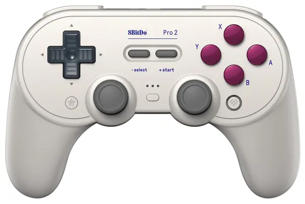 Controller wireless 8BitDo - Pro 2, Hall Effect Edition, G Classic, alb (Nintendo Switch/PC)