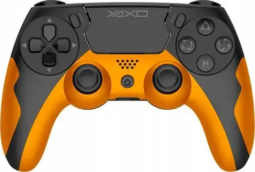Controller Wireless YAXO Hornet Fury YAX-GA-GC-003, Bluetooth, Vibratii, 17 butoane, pentru PC, PS3, PS4 (Portocaliu)