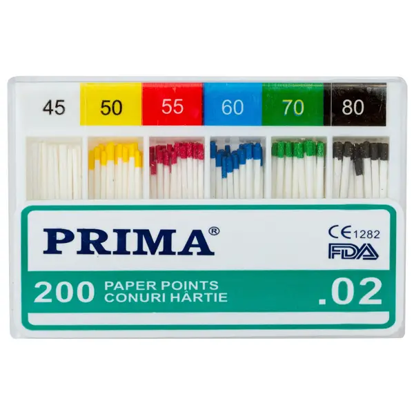 Conuri hartie .02, PRIMA, asortate, nr.45-80, 200 bucati