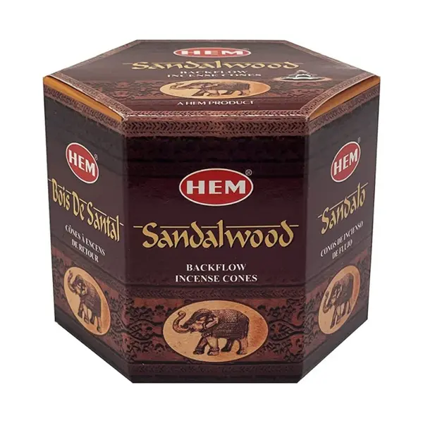 Conuri Parfumate Backflow, Santal Wood
