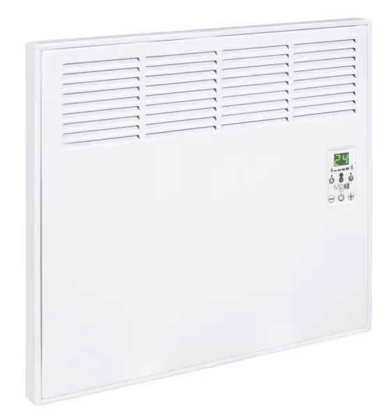 Convector de perete sau pardoseala iVigo EPK 500 W White, Digital, control electronic, Termostat de siguranta, termostat reglabil, IP 24, pentru 6 mp, ERP 2018