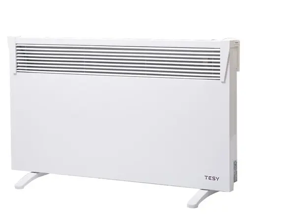 Convector electric de podea TESY CN 03 100 MIS F, 1000W, Termostat reglabil, alb