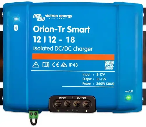 Convertor cu charger DC-DC Victron Energy Orion-Tr Smart Isolated 12/12-18, 220W (Albastru)