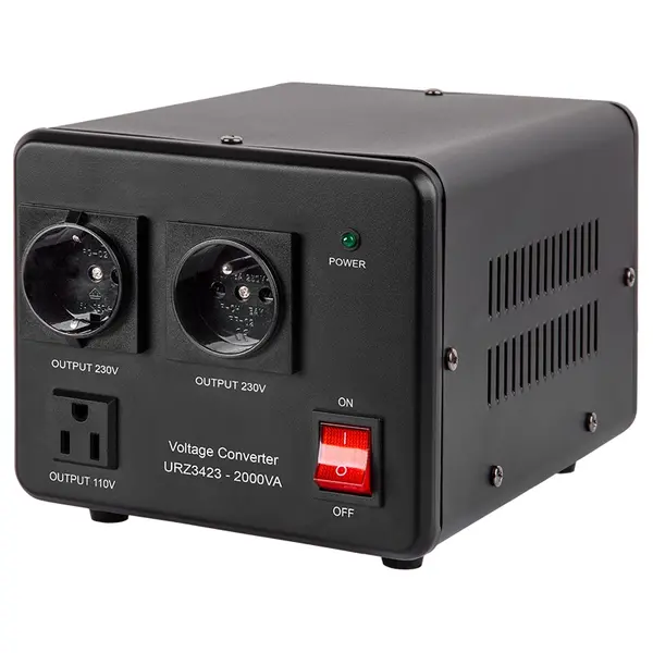 Convertor de tensiune URZ3423, 2000 VA, 1600 W, 115/230 V, unda sinusoidala, prize multiple