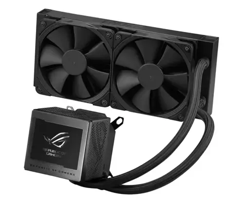 COOLER CPU AIO ASUS ROG RYUJIN III 240, 2x 120mm, Racire cu lichid, Display LCD 3.5inch (Negru)