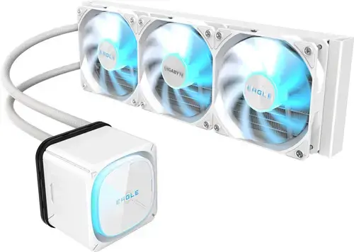 Cooler CPU AIO GIGABYTE EAGLE 360 ICE, Racire cu lichid, 3x120mm ARGB, Intel/AMD (Alb)