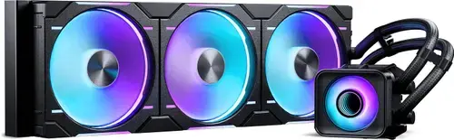 Cooler CPU AIO PHANTEKS Glacier One 420D30 X2, Racire cu lichid, D-RGB, 420mm (Negru)