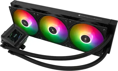 Cooler CPU AIO Thermalright Frozen Warframe 360 SE ARGB, Racire cu lichid, 360mm, 3x TL-P12-S 120mm, S-FDB, 4-PIN (Negru)