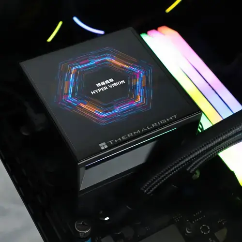 Cooler CPU AIO Thermalright Hyper Vision UB ARGB, Racire cu lichid, Ecran LCD IPS 3.95inch, S-FDB V2 (Negru)