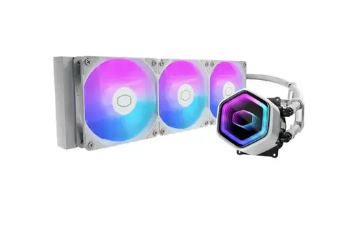 Cooler CPU CoolerMaster MasterLiquid 360 Core II, aRGB, 3 x 120 mm, 650 - 1750 RPM (Alb)