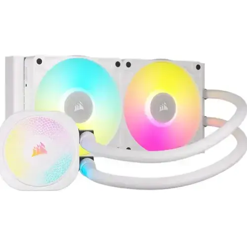 Cooler CPU Corsair iCUE LINK Titan 240 RX, 300 - 2100rpm, 120mm, iluminare RGB (Alb)