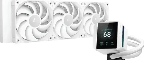 Cooler CPU DeepCool Mystique 360, 3x120 mm, 2150 rpm, Ecran LCD 2.8inch, PWM (Alb)